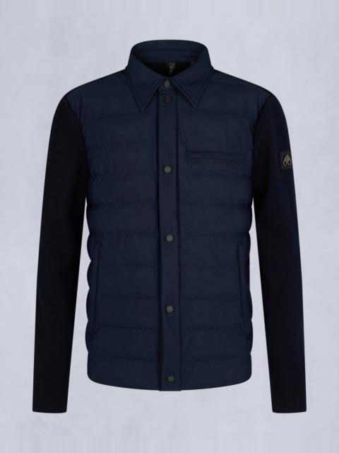 MOOSE KNUCKLES MARBLE HYBRID SHIRT JACKET