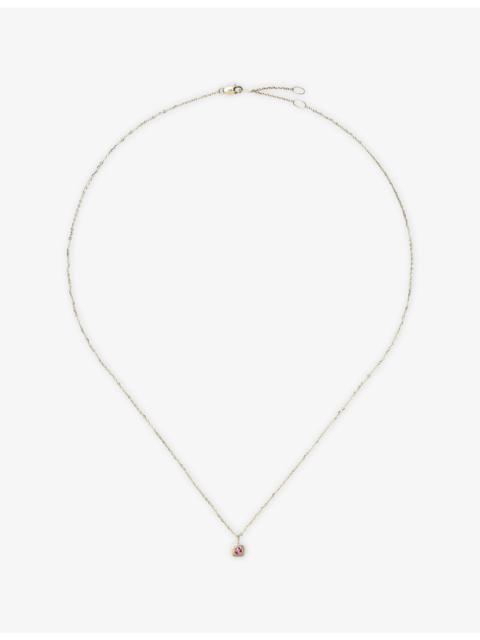 MISSOMA Fine October Birthstone 18ct Yellow Gold And Peridot Pendant Necklace