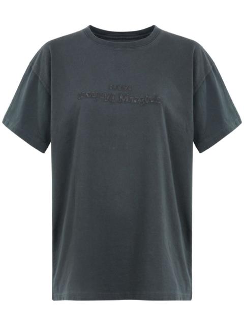 Maison Margiela logo-embroidered cotton T-shirt