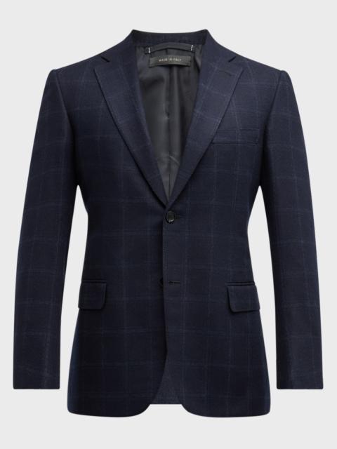 Brioni Men's Wool-Cashmere Windowpane Sport Coat