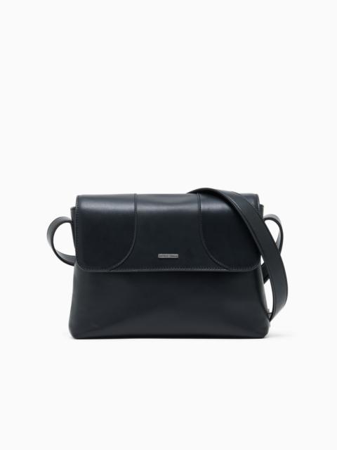 EMPORIO ARMANI CROSSBODY BAG IN LEATHER WITH MAGNETIC FLAP CLOSURE