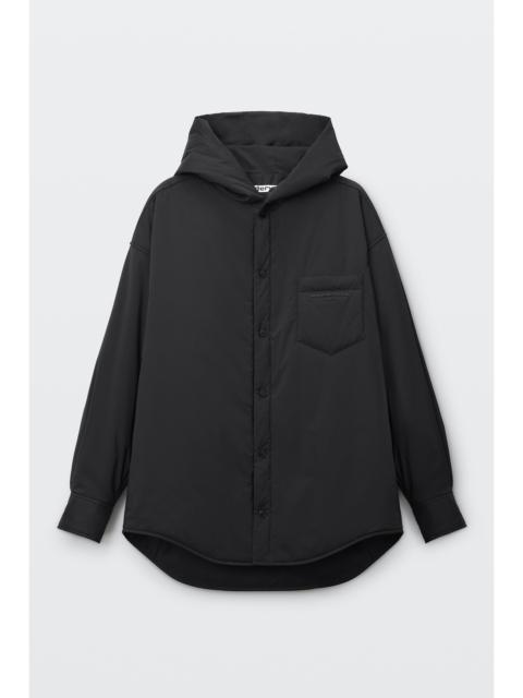 Alexander Wang hooded lightweight puffer shirt