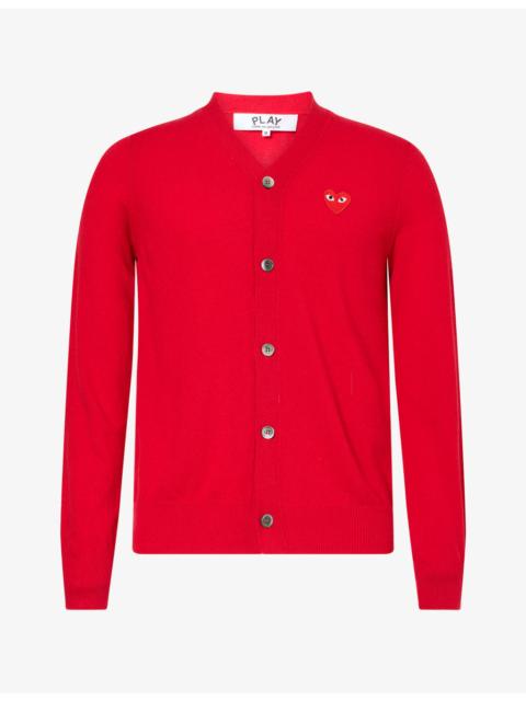 Comme des Garçons PLAY Heart Motif-Logo Wool Cardigan