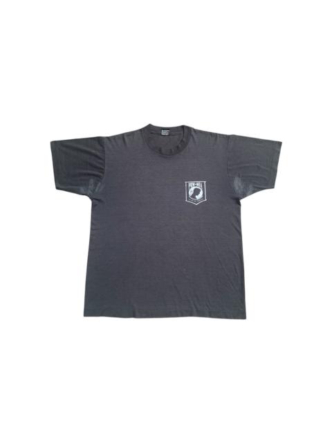 Other brands Vintage 1990s POW MIA Single Stitch T-Shirt Faded Black Thin