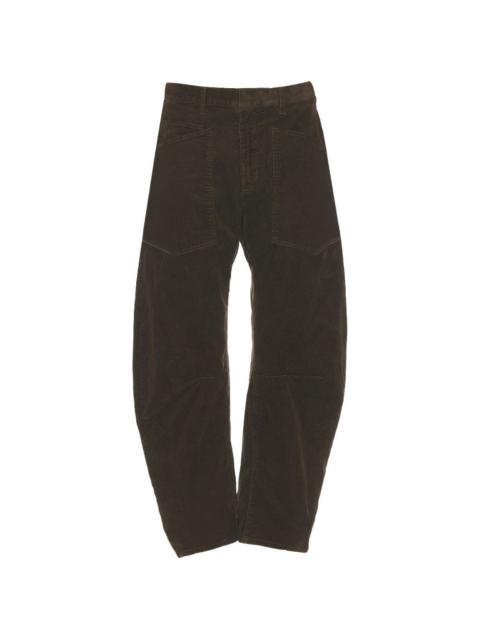NILI LOTAN corduroy-effect trousers
