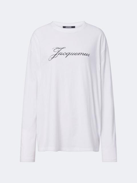 JACQUEMUS Logo cotton and hemp jersey T-shirt