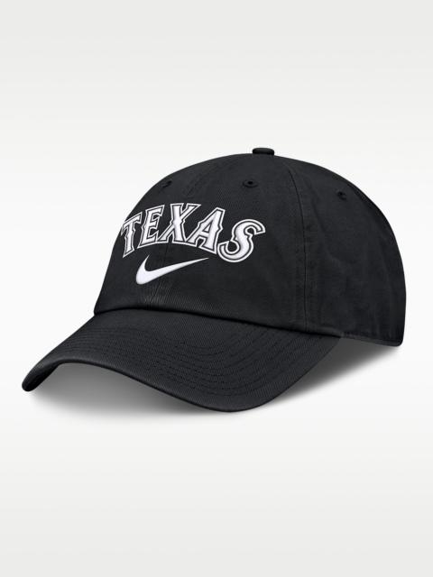 Nike Texas Rangers Primetime Club Men's Nike MLB Unstructured Adjustable Hat