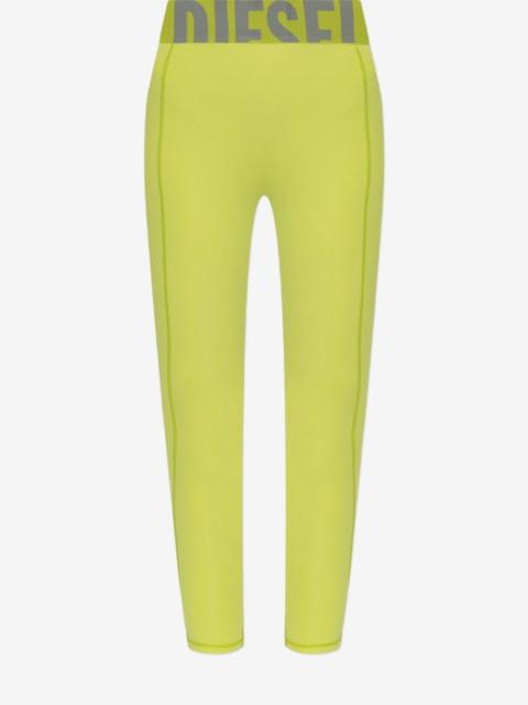 Diesel Adeline logo-waistband leggings