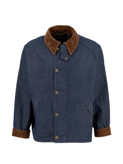 Barbour corduroy-collar denim jacket