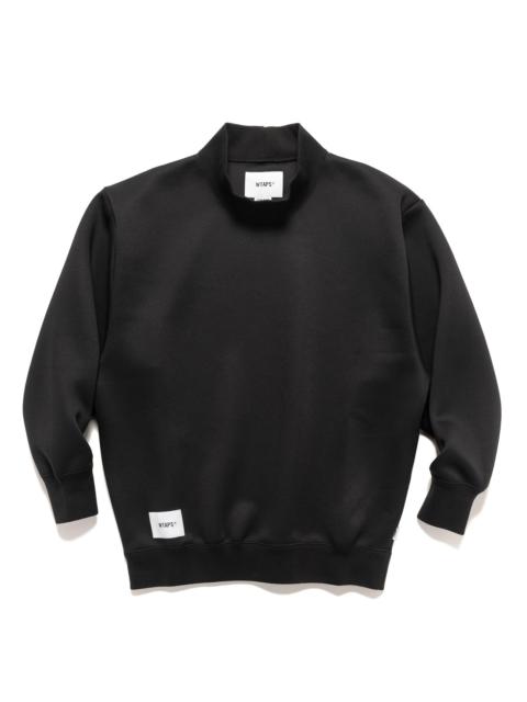 WTAPS Mock Neck / Sweater / Poly. Fortless BLACK