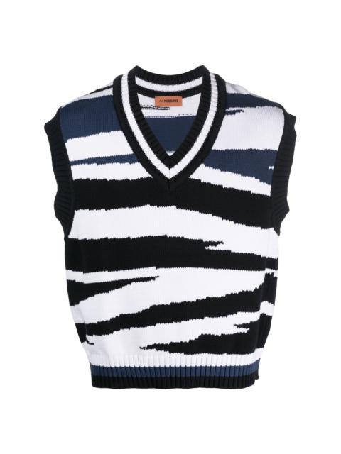 Missoni V-neck knitted vest top