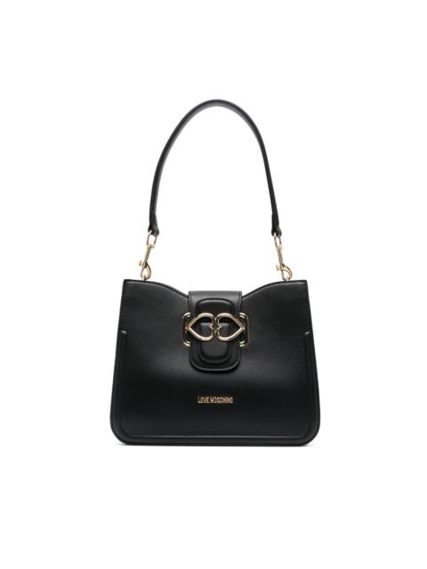 Moschino logo-plaque shoulder bag