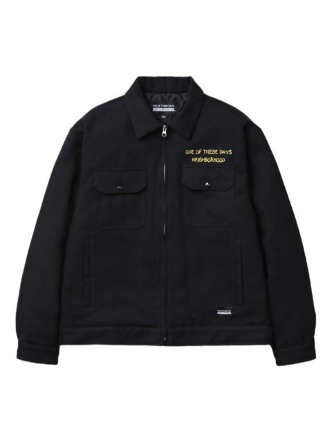 NEIGHBORHOOD logo-detail zip-up jacket