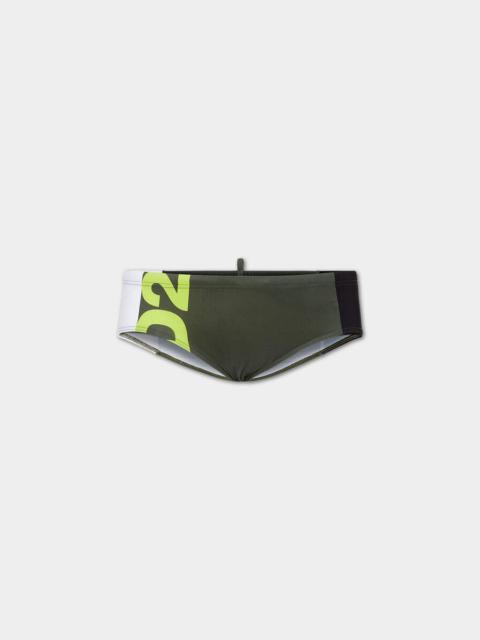 DSQUARED2 DSQUARED2 LOGO COLOUR-BLOCK SWIM BRIEF