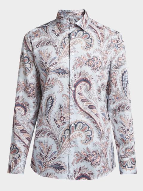 Etro Men's Cotton Multi-Paisley Dress Shirt