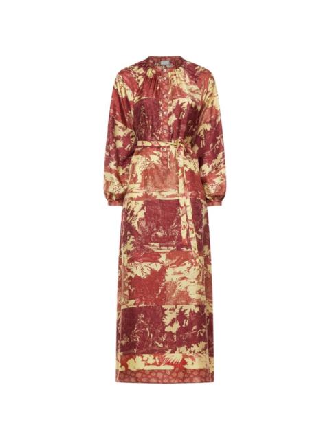 Pierre-Louis Mascia Aloe pastoral-print maxi dress