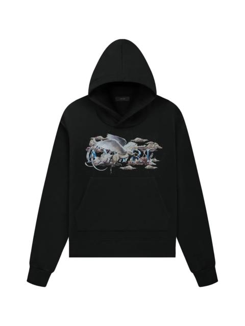 AMIRI Pegasus Script Hoodie "Black" SS23MJG017 001