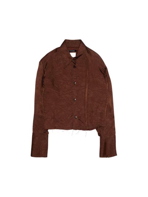 Song for the Mute Song for the Mute Cropped Long-Sleeve Shirt 'Brown'