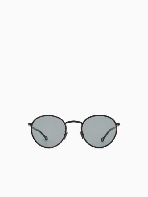 GIORGIO ARMANI MEN’S ROUND SUNGLASSES