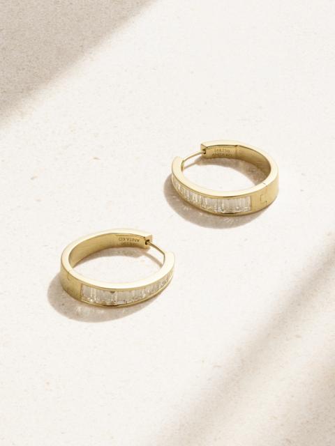 ANITA KO Meryl 18-karat Gold Diamond Hoop Earrings