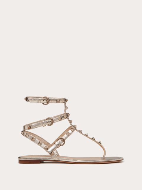 ROCKSTUD METALLIC FLAT FLIP-FLOP SANDAL