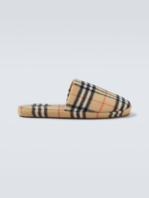 Burberry Burberry Check slippers