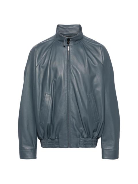 Marni leather bomber jacket
