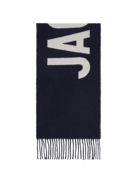 JACQUEMUS Navy 'The Jacquemus' Scarf