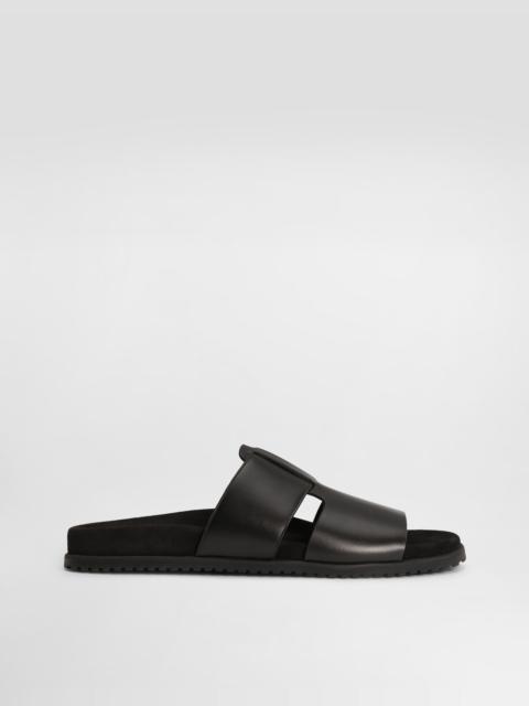 Dolce & Gabbana DG casual calfskin sandals