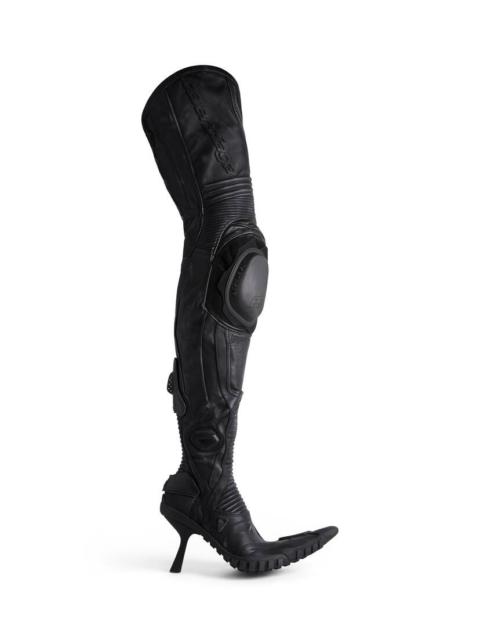 BALENCIAGA Women's Biker 90mm Over-the-knee Boot in Black