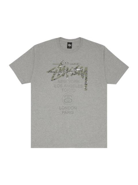 Stüssy Stussy World Tour Camo Tee 'Grey'