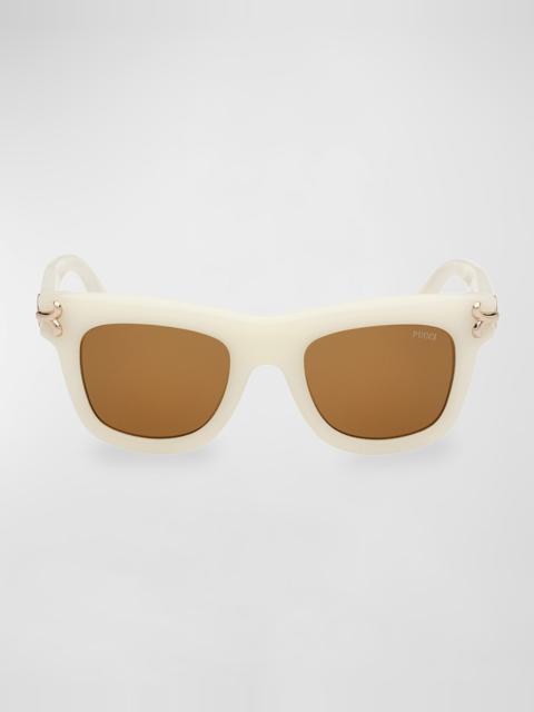 PUCCI Logo Acetate Square Sunglasses