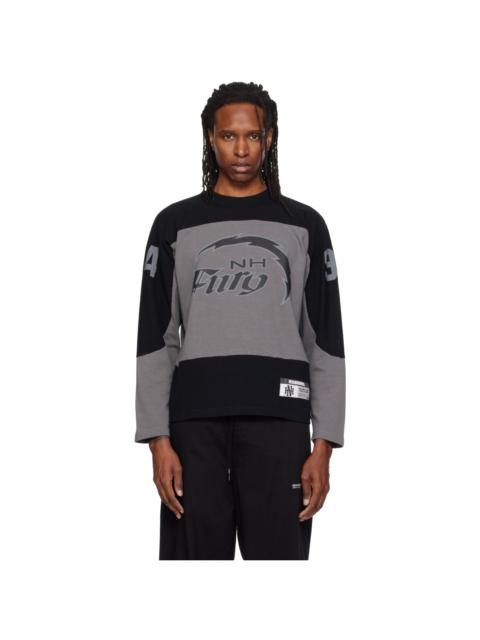 NEIGHBORHOOD Gray & Black Hockey T-shirt