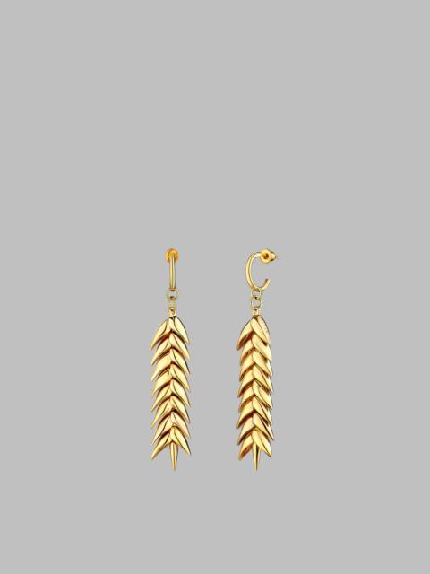 BEVZA Bevza Spikelet Medium Hoop Earrings - Gold