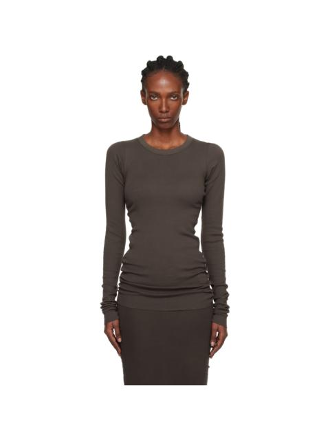 Rick Owens DRKSHDW Gray Concordians Rib LS T-shirt