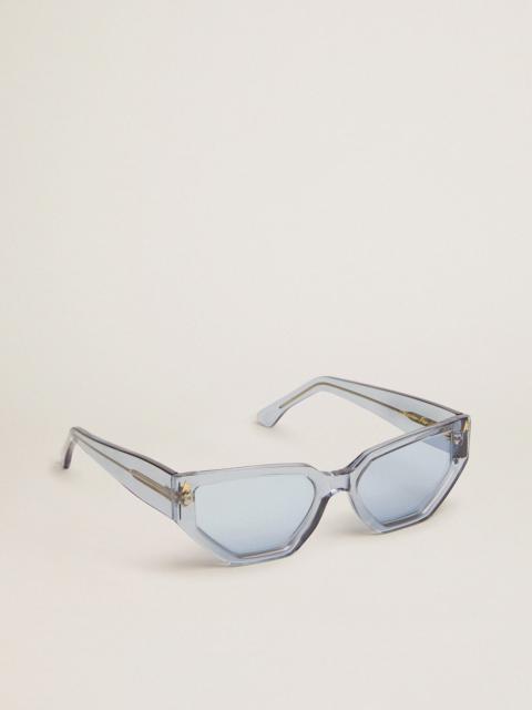 Golden Goose Rectangular-style Sunframe Jackie with clear baby blue frame