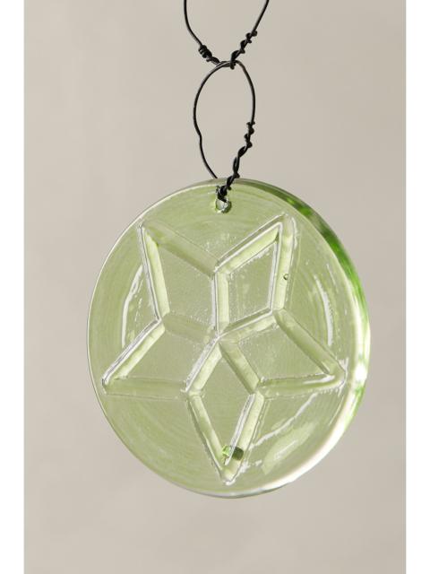 FREE PEOPLE Etched Disc Glass Ornament