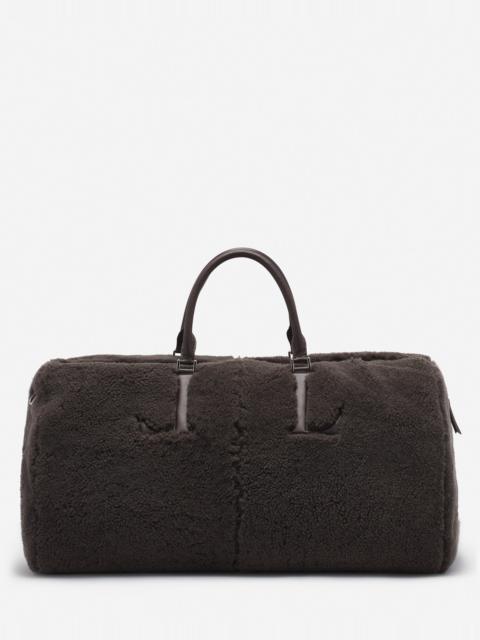 Lanvin LANVIN X FUTURE SHEARLING TRAVEL BAG