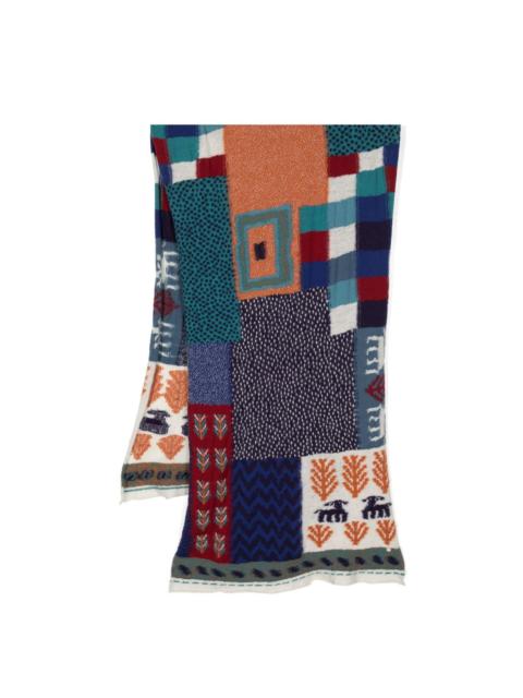 Village Gabbeh wool scarf