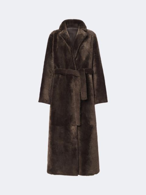 Yves Salomon Reversible shearling and leather coat