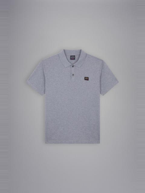 COTTON PIQUÉ POLO SHIRT WITH ICONIC BADGE