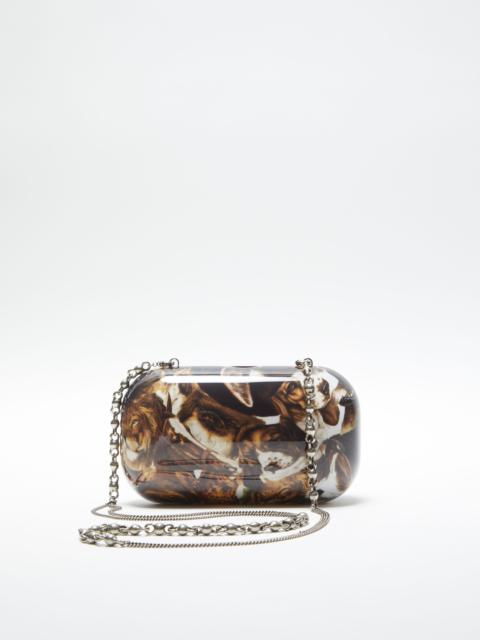 Acne Studios Print clutch bag - Cognac brown multi