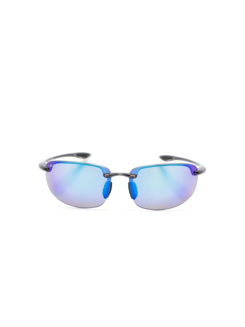 Maui Jim Ho'okipa mirrored lenses oval-frame sunglasses