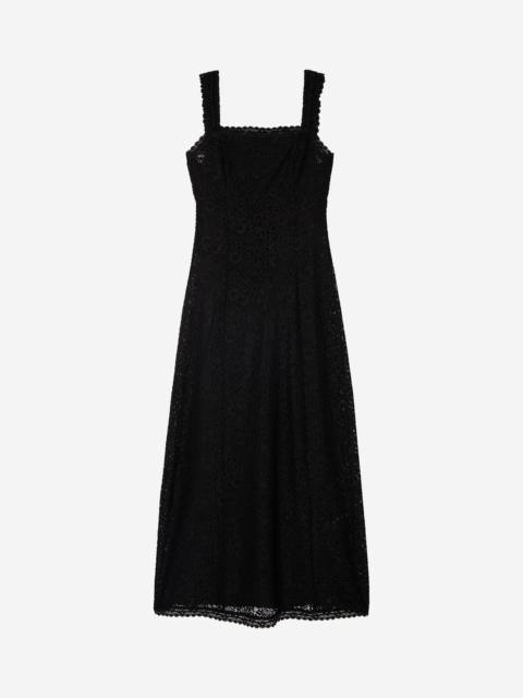 The Kooples BLACK LACE MAXI DRESS