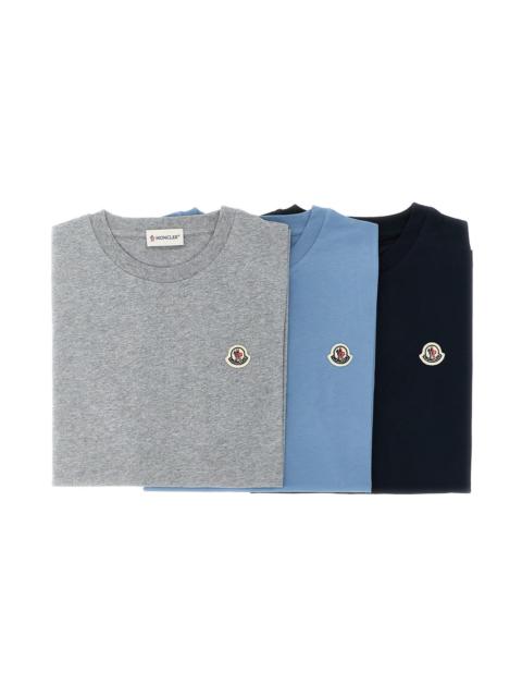 Moncler 3-Pack Logo Patch T-Shirt