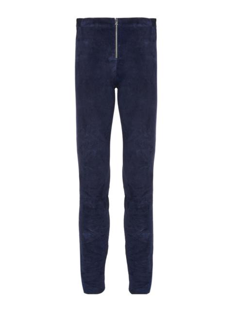 Alice + Olivia FRONT ZIP SUEDE LEGGING