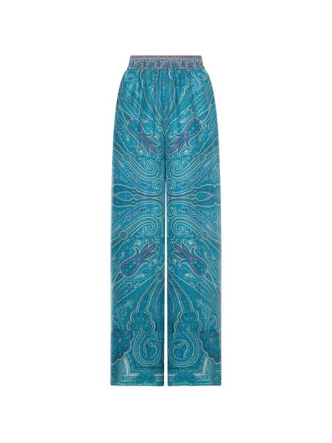 Pierre-Louis Mascia Tetris paisley elastic palazzo pants