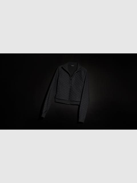GUCCI GG jersey jacquard zip jacket