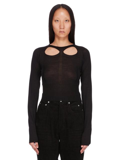 Rick Owens cut-out wool sweater