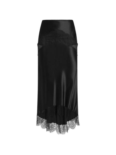 Dolce & Gabbana silk satin skirt